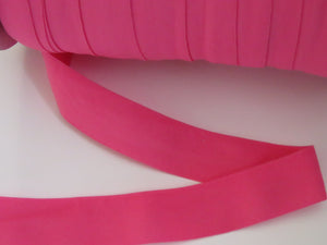 5m Bright Pink Matte Fold over elastic FOE FOldover elastic 20mm