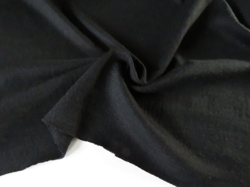 1m Birchville Black 200g 100% merino jersey knit 155cm wide