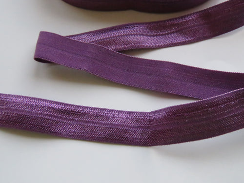 1m 15mm wide Amethyst Purple Fold over elastic foldover FOE 15mm