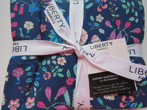 Liberty Fabrics Flower Show-Midnight Garden Fat Quarter Bundle of 5 different fabrics Bundle #A –5 fabrics Each one is  55X45CM