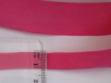 Load image into Gallery viewer, 10m Bright Pink Matte Fold over elastic FOE FOldover elastic 20mm