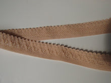 Load image into Gallery viewer, 1m Beige Stretch lace Elastic trim 10mm wide- underwear, crafts etc.