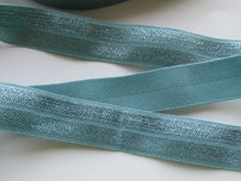 Load image into Gallery viewer, 1m 15mm Nile Blue Fold over elastic foldover FOE 15mm