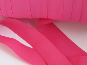 10m Bright Pink Matte Fold over elastic FOE FOldover elastic 20mm