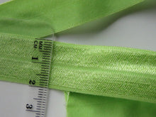 Load image into Gallery viewer, 4m Apple green 20mm Fold over elastic FOE elastic Foldover