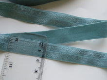 Load image into Gallery viewer, 1m 15mm Nile Blue Fold over elastic foldover FOE 15mm