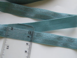 1m 15mm Nile Blue Fold over elastic foldover FOE 15mm