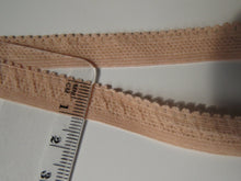 Load image into Gallery viewer, 1m Beige Stretch lace Elastic trim 10mm wide- underwear, crafts etc.