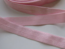 Load image into Gallery viewer, 1m 15mm wide Neon Pearl Pink Fold over elastic foldover FOE 15mm