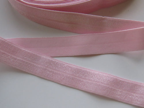 1m 15mm wide Neon Pearl Pink Fold over elastic foldover FOE 15mm