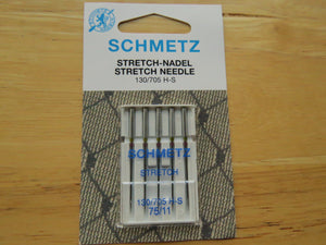 Stretch Needles- Schmetz Size  130/705 Size 75/11- for elastic and very elastic knitwear