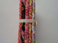 Load image into Gallery viewer, Little Sweeties Fabric Bundle of 5 Fat Quarters. Mixed prints- 100% cotton. 50 x 52cm per piece