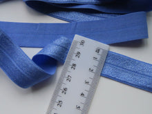 Load image into Gallery viewer, 5m Wisteria Blue 20mm fold over elastic