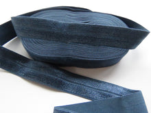 Load image into Gallery viewer, 1m Light Navy 20mm Fold over elastic FOE elastic Foldover