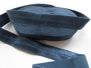 1m Light Navy 20mm Fold over elastic FOE elastic Foldover