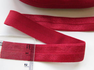 1m Scarlet red Fold over elastic foldover FOE 15mm