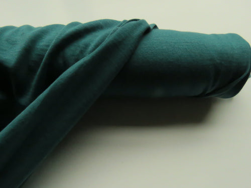 1m Luther Teal 85% merino 15% corespun nylon jersey knit 120g-precut length as last 1m