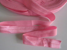 Load image into Gallery viewer, 8.8m Sherbert pink 15mm fold over elastic foldover FOE-Please ask if you need a 5m length or by the metre.