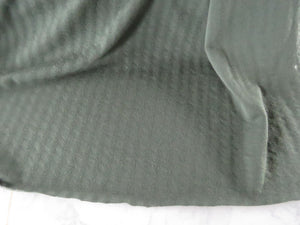 2m Huntsmen Olive green textured jersey knit 60% merino 40% polyester 170g- precut length