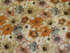 1m Autumn floral print organic cotton spandex jersey knit 150cm