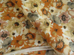 1m Autumn floral print organic cotton spandex jersey knit 150cm