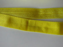 Load image into Gallery viewer, 10m Bright Yellow 15mm fold over elastic foldover FOE