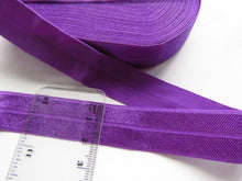 Load image into Gallery viewer, 5m Plum Purple 20mm Fold over elastic FOE elastic Foldover