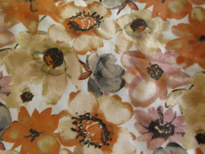 1m Autumn floral print organic cotton spandex jersey knit 150cm