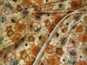 1m Autumn floral print organic cotton spandex jersey knit 150cm