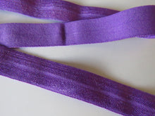 Load image into Gallery viewer, 10m Bright Purple 15mm fold over elastic foldover FOE