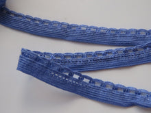 Load image into Gallery viewer, 1m Cornflower Blue Stretch Elastic trim 11mm wide- underwear, crafts etc.