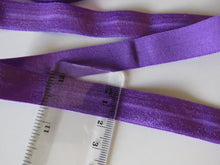 Load image into Gallery viewer, 10m Bright Purple 15mm fold over elastic foldover FOE