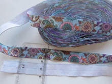 Load image into Gallery viewer, 5m Paisley Print 15mm wide Fold over elastic