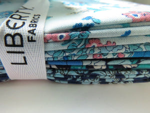 Liberty Fabrics Flower Show Midnight Garden Fat Quarter Bundle of 5 different fabrics Bundle #B 5 fabrics Each one is  55X45CM