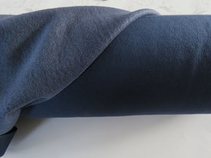 Sale- save 50% - 1.25m Milan Navy 38% merino 54% polyester 8% spandex 285g warm winter fabric 160cm- has dye flaw