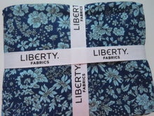 Load image into Gallery viewer, Liberty Fabrics Flower Show Midnight Garden Fat Quarter Bundle of 5 different fabrics Bundle #B 5 fabrics Each one is  55X45CM