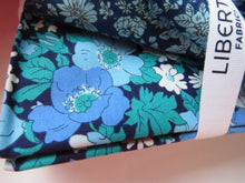 Load image into Gallery viewer, Liberty Fabrics Flower Show Midnight Garden Fat Quarter Bundle of 5 different fabrics Bundle #B 5 fabrics Each one is  55X45CM