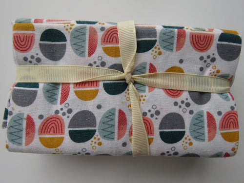 Doggy Day Out Fabric Bundle of 5 Fat Quarters. Mixed prints- 100% cotton. 50 x 52cm per piece