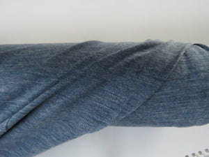 1m Aidanfield Denim Blue 44% NZ Merino wool, 43% Tencel, 13% nylon 150g 150cm- has a minor flaw but is still 150cm usable width