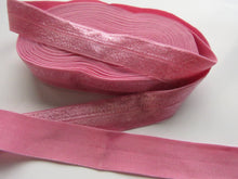 Load image into Gallery viewer, 1m Wild Rose Pink 20mm Fold over elastic FOE elastic Foldover