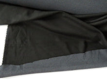 Load image into Gallery viewer, 25cm Shuttle Black with Grey Honeycomb backing 58% merino 48% polyester 215g