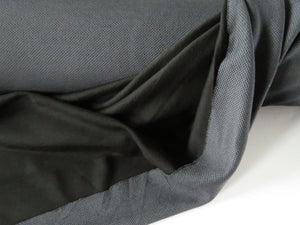 25cm Shuttle Black with Grey Honeycomb backing 58% merino 48% polyester 215g