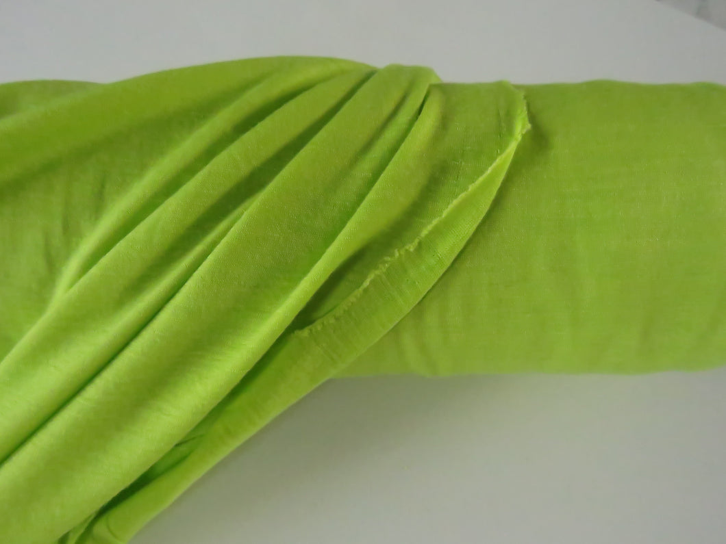 1.58m as 1.5m  Indiana Lime green 150g 100% merino jersey knit 160cm