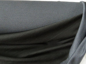 25cm Shuttle Black with Grey Honeycomb backing 58% merino 48% polyester 215g