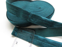 Load image into Gallery viewer, 10m Mallard teal 20mm Fold over elastic FOE elastic Foldover