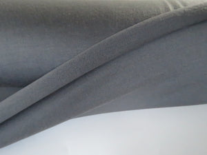 1m Hewson Grey 100% merino wool jersey knit 200g 150cm