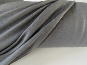 1m Hewson Grey 100% merino wool jersey knit 200g 150cm