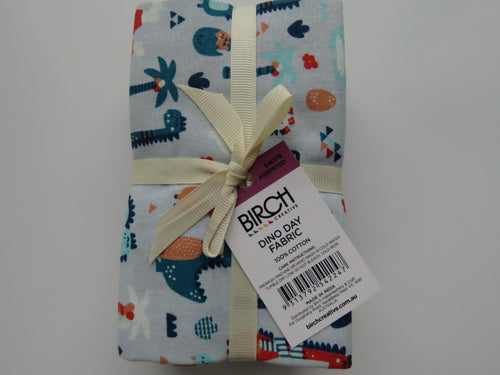 Dino Day Bundle of 5 Fat Quarters. Mixed prints- 100% cotton. 50 x 52cm per piece