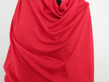 Load image into Gallery viewer, 97cm Tango Red Star Eyelet  98.7% Merino 1.3% nylon Jersey Knit- 150g