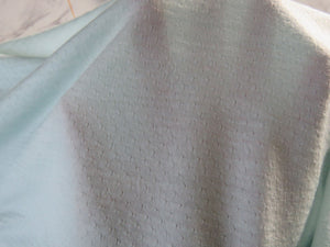 1.45m Frosty Mint Green 57% merino 34% tencil 15% nylon 150g eyelet  fabric- precut